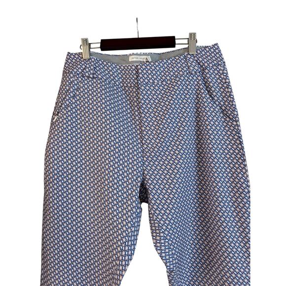Peter Millar Surge Links Print Ankle Pants Sz 6 Activewear Stretch Geometric NWT - Picture 2 of 5